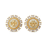 Tory Burch Kira Crystal-Embellishment Stud Earrings